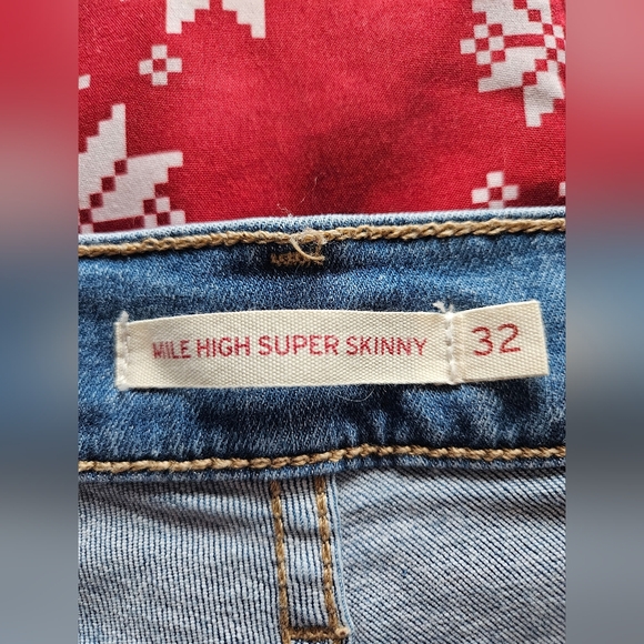 Women's Levi's Mile high super skinny jeans - Picture 4 of 5